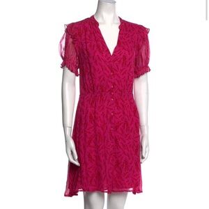 COPY - BA&SH Paris pink ruffle dress sz small